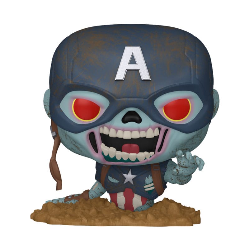 Marvel Zombies POP! Marvel Vinyl Figura Captain America 9 cm Frikytopia