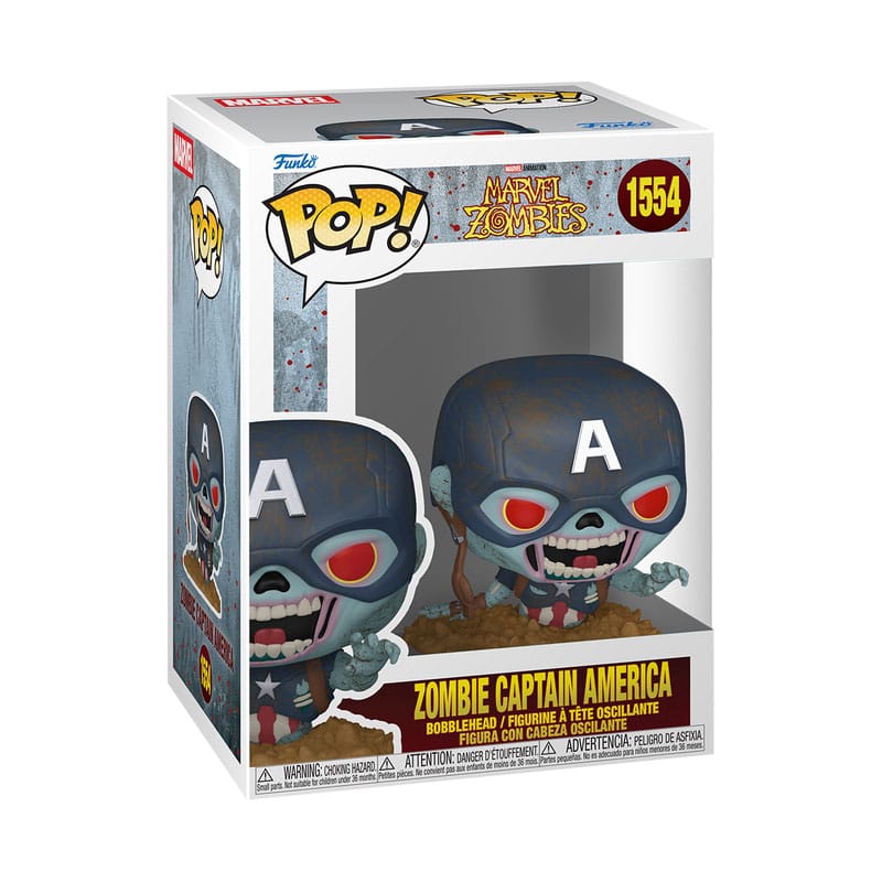 Funko Pop! Zombies Captain America — MARVEL