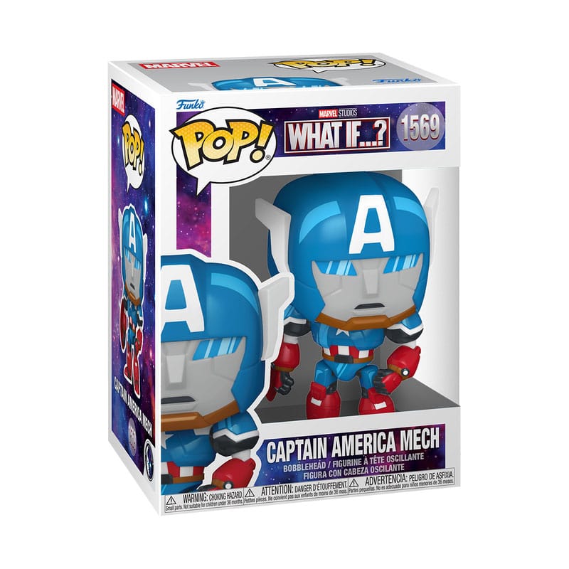 Funko Pop! ¿Qué pasaría si...? Vinyl Captain America — MARVEL