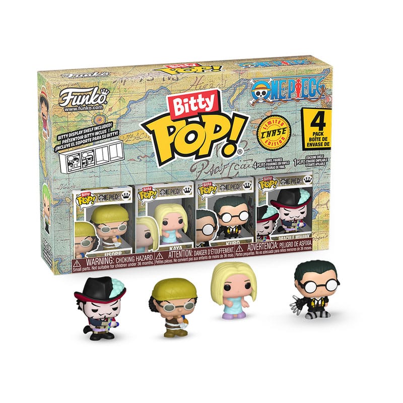 Funko Pop! Pack de 4 Figuras Bitty Vinyl Usopp 2, — ONE PIECE
