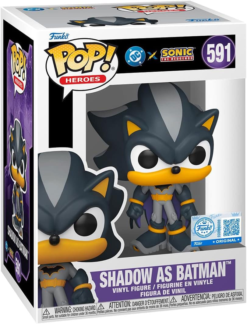 Funko Pop! DC's Justice League and Sonic the Hedgehog Figuren Shadow/Batman — DC COMICS
