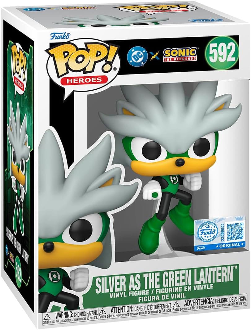 Funko Pop! DC's Justice League and Sonic the Hedgehog Figuren Silver/GL — SONIC