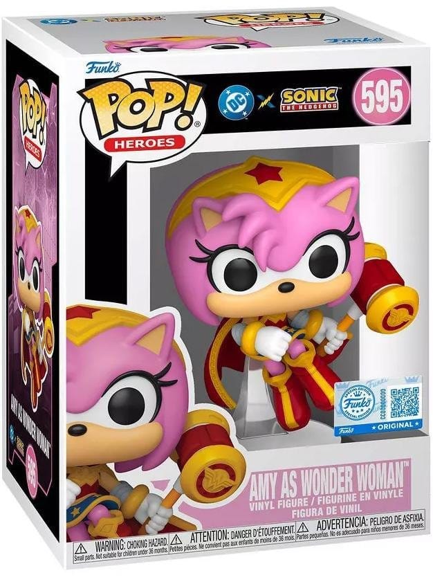 Funko Pop! DC x Sonic the Hedgehog Heroes Amy as Wonder Woman — DC COMICS