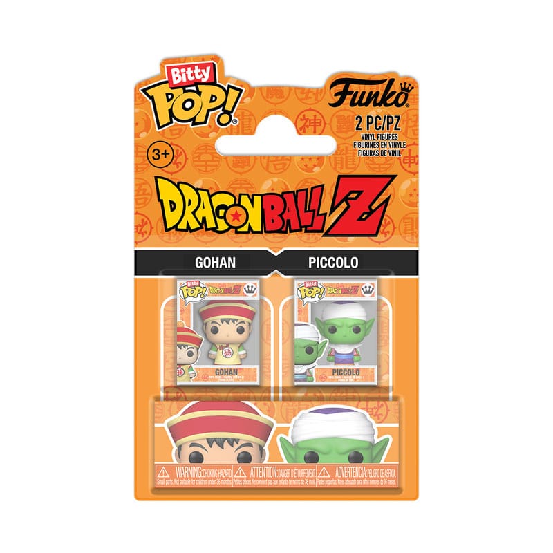 Funko Pack 2 Figuras Bitty Pop! Dragon Ball Z Gohan y Piccolo Frikytopia