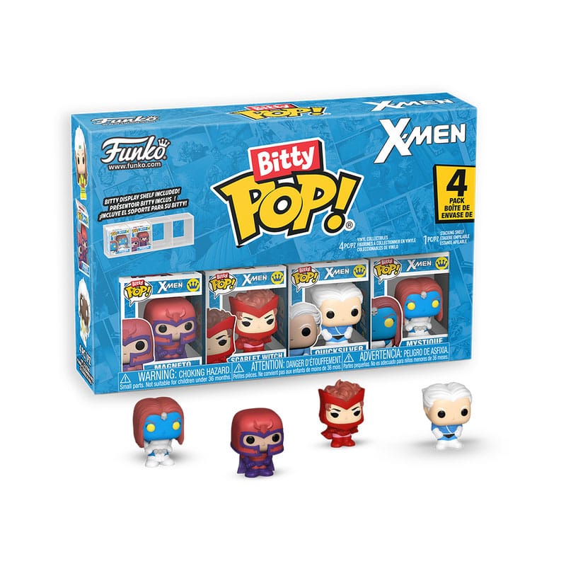 Funko Pop! X-Men Pack de 4 Figuras Bitty Vinyl Magneto 2, — MARVEL