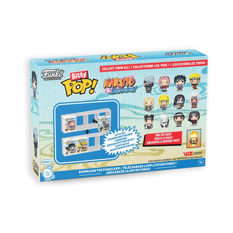 Funko Pop! Shippuden Pack de 4 Figuras Bitty Vinyl Battles 2, — NARUTO