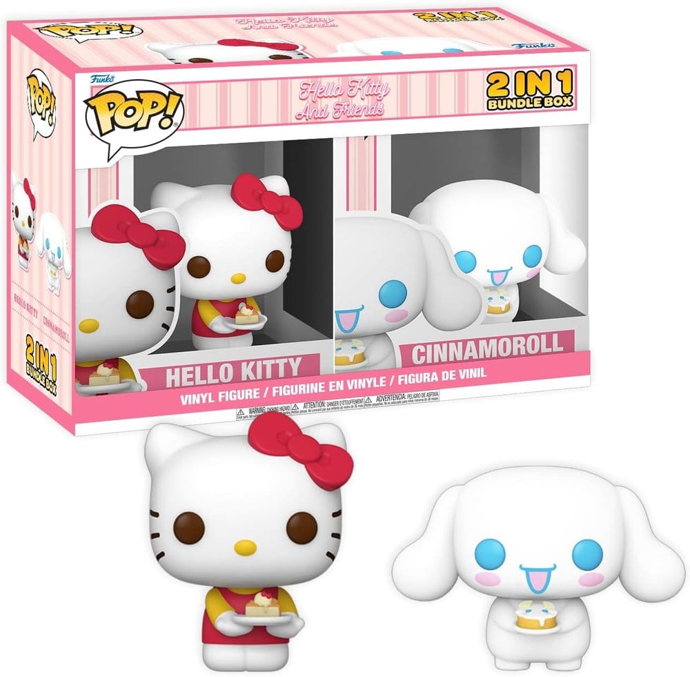 Hello Kitty Exclusive Box Cinnamoroll & Hello Kitty With Cake Assembled