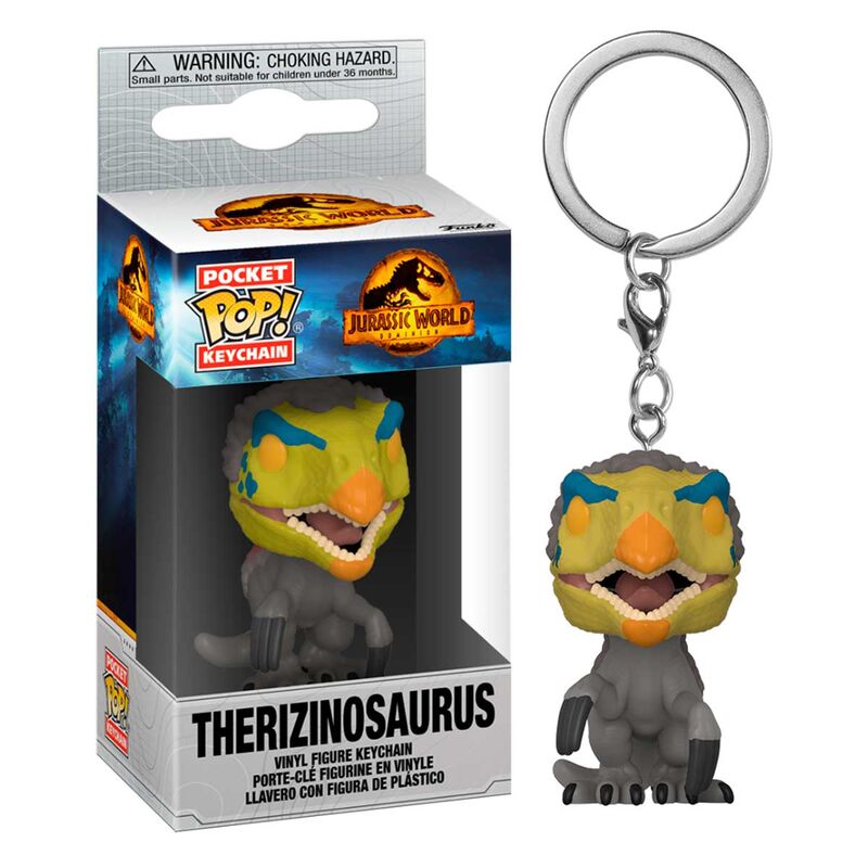 Llavero Pocket POP Jurassic World 3 Therizinosaurus Frikytopia
