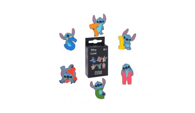 Lilo & Stitch By Loungefly Chapas Esmaltadas Blind Box Letters And Poses Expositor (18)