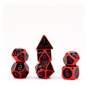 FanRoll Pack de Dados Red With Black Enamel (7)