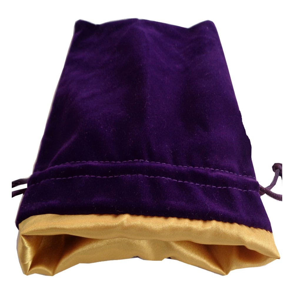 FanRoll Bolsa para Dados Velvet Purple with Gold Satin Small