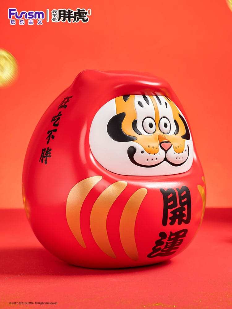 I Am Not Fat Tiger Estatua Alexander The Tiger Dharuma 20 cm