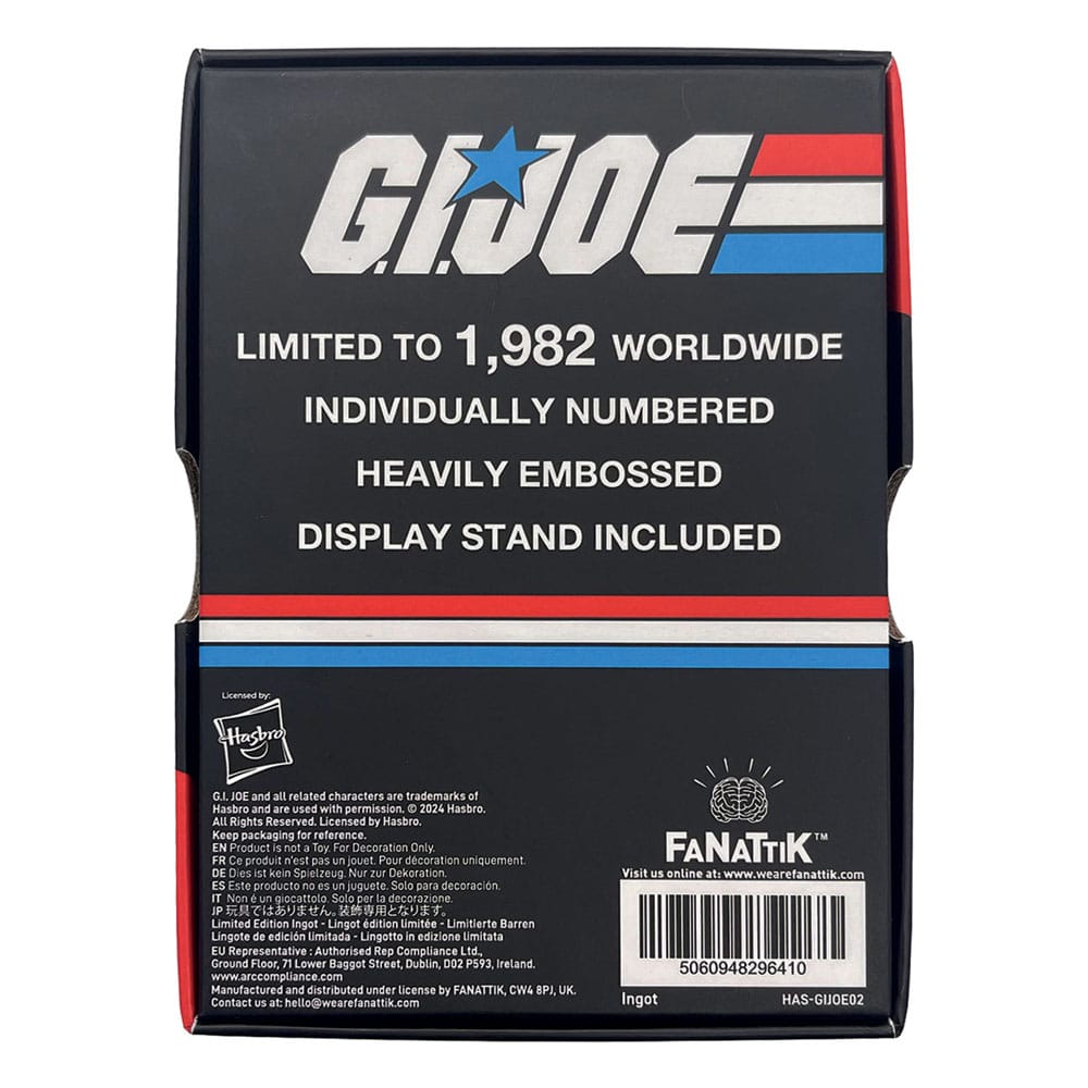 G.I. Joe Lingote a Real American Hero #1 Limited Edition