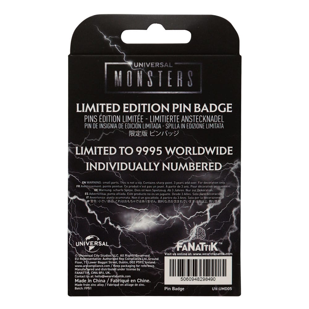 Universal Monsters Chapa Limited Edition