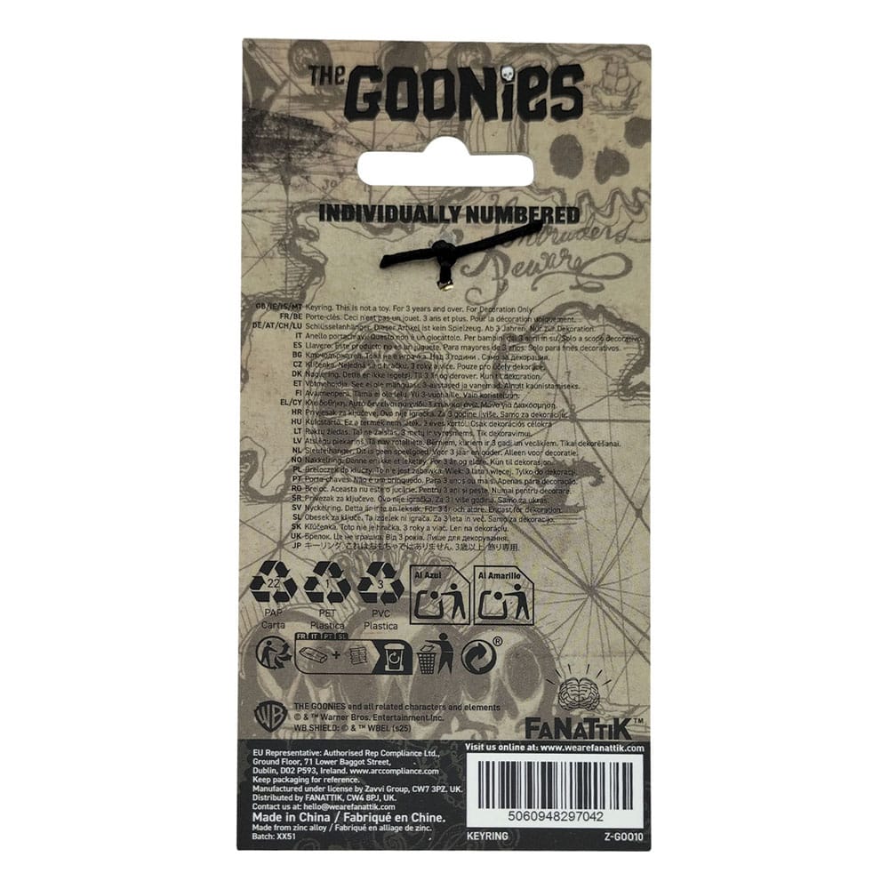 Los Goonies Llavero 40th Anniversary Copper Bones Limited Edition