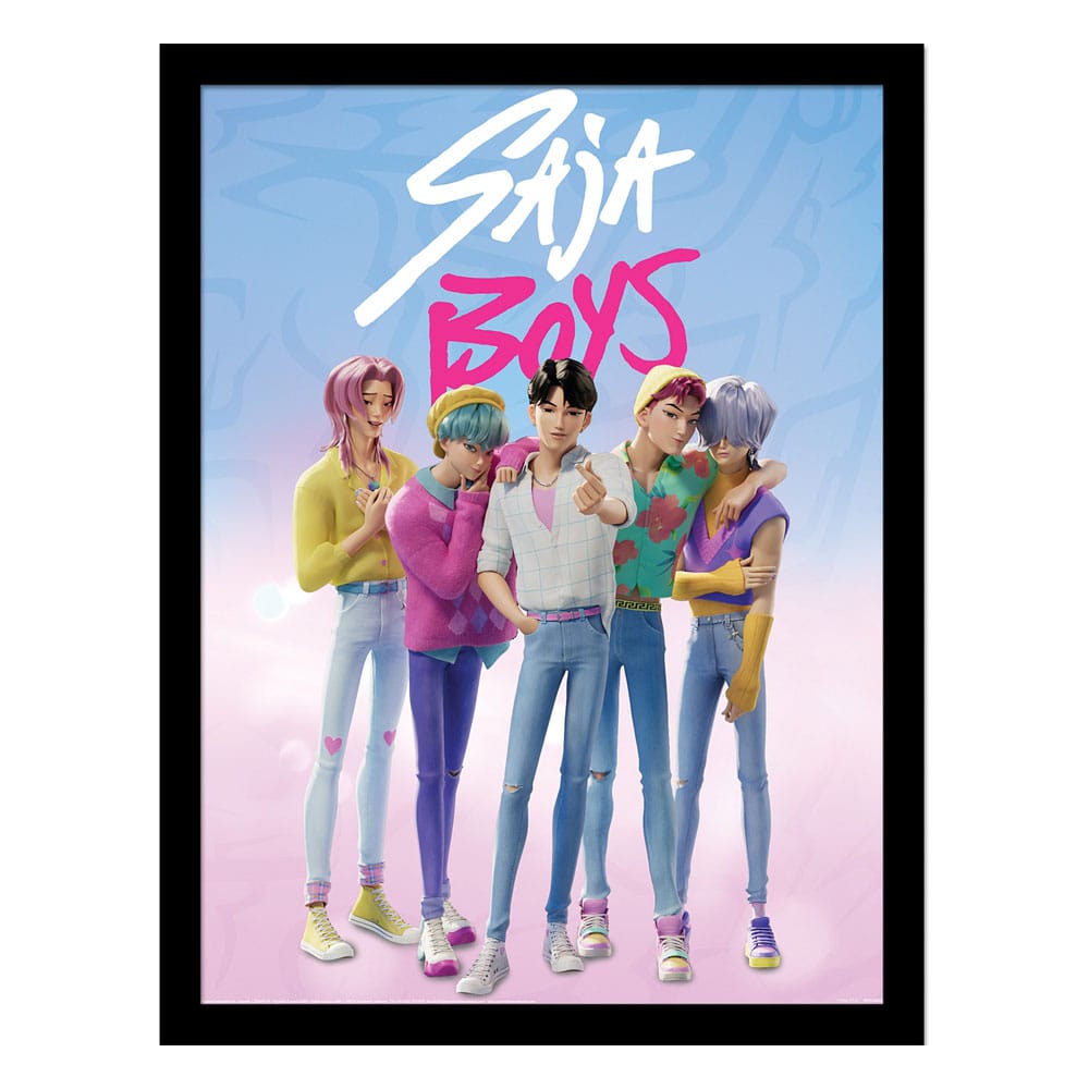 Las Guerreras K-pop Póster Enmarcado Collector Print Saja Boys