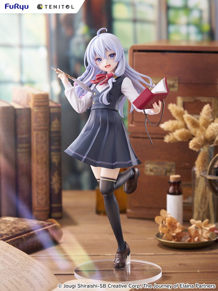 Wandering Witch: The Journey Of Elaina Estatua PVC Tenitol Tall Elaina School Uniform Ver. 29 cm