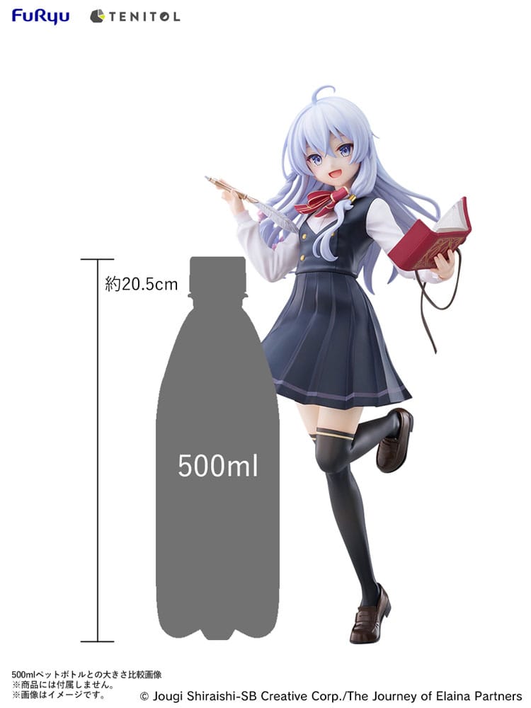 Wandering Witch: The Journey Of Elaina Estatua PVC Tenitol Tall Elaina School Uniform Ver. 29 cm