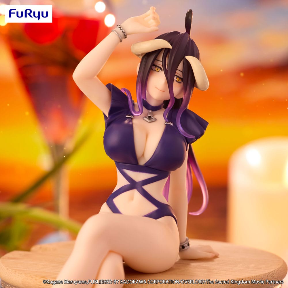 Overlord Estatua PVC Noodle Stopper Albedo Swimsuit Dark Purple Color Ver. 16 cm