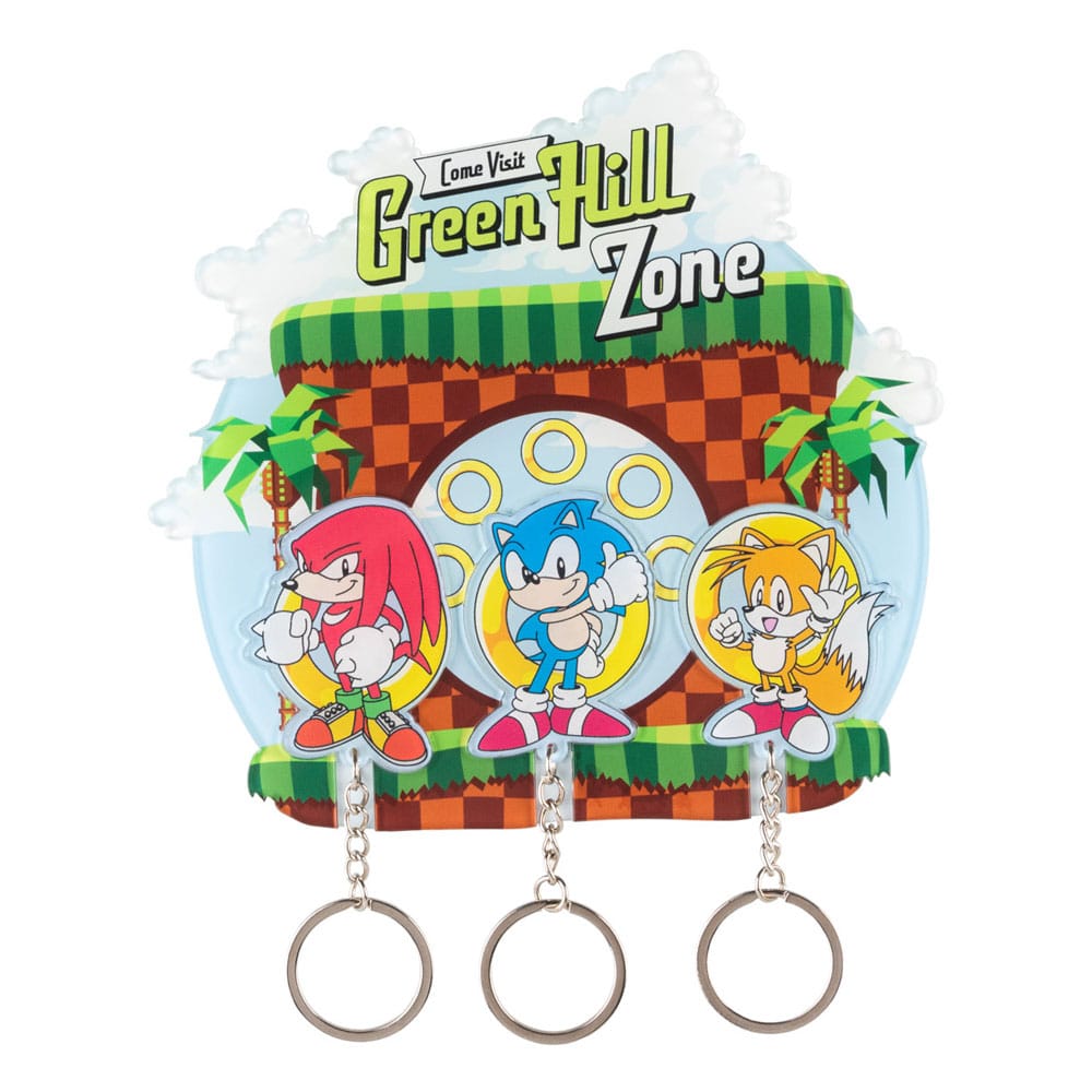 Sonic The Hedgehog Tablero para Llaves Incl. 3 Llaveros