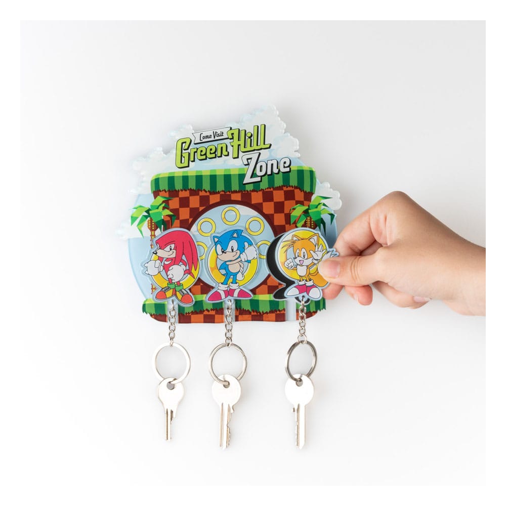 Sonic The Hedgehog Tablero para Llaves Incl. 3 Llaveros