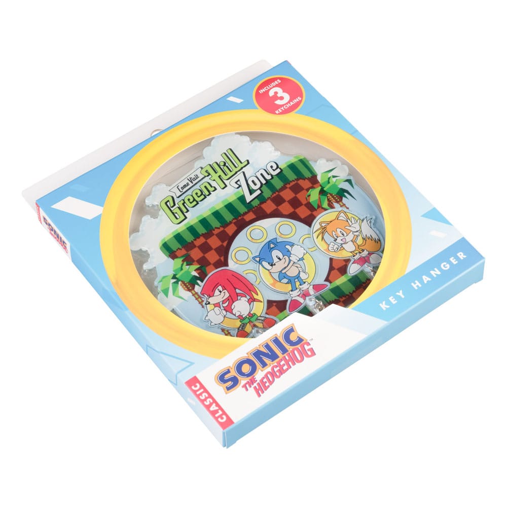 Sonic The Hedgehog Tablero para Llaves Incl. 3 Llaveros