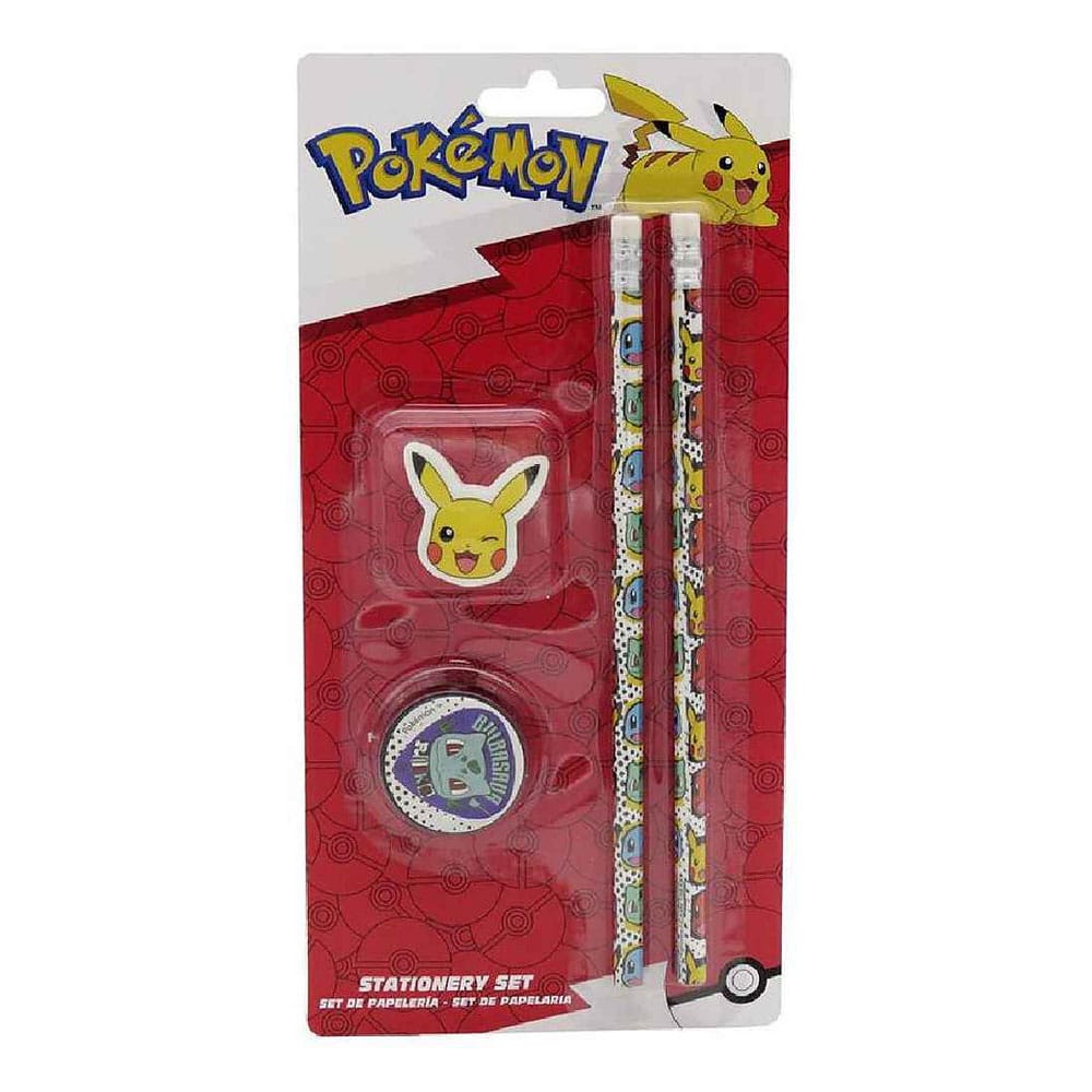Pokémon Set de Papelería 4 Piezas