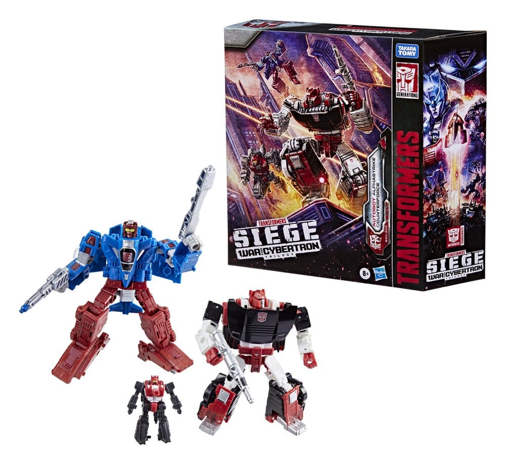 Transformers Generations War For Cybertron: Siege Pack de 3 Figuras Autobot Alphastrike Counterforce