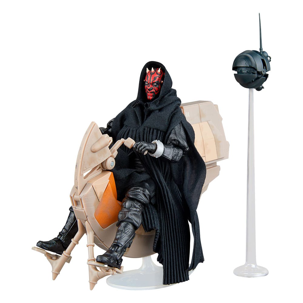Star Wars Episode I Black Series Vehículo con Figura Darth Maul & Sith Speeder 25th Anniversary Frikytopia