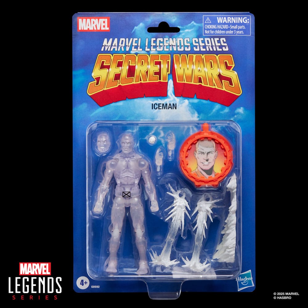 Secret Wars Marvel Legends Retro Figura Iceman 15 cm