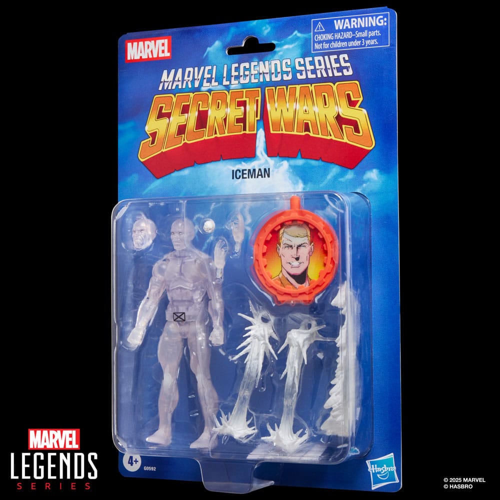 Secret Wars Marvel Legends Retro Figura Iceman 15 cm