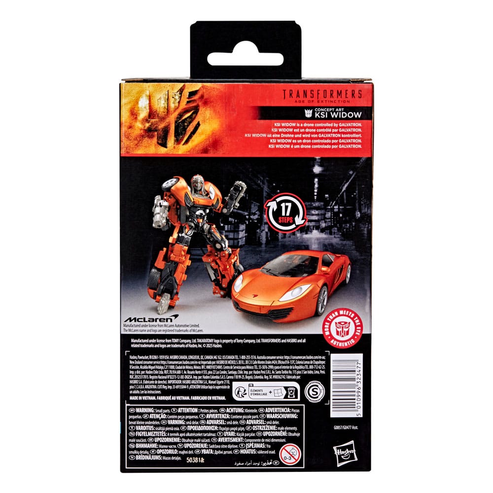 Transformers: la Era de la Extinción Studio Series Leader Class Figura Concept Art KSI Widow 11 cm