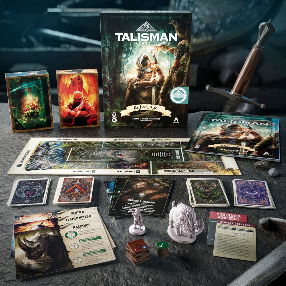 Talisman: Nemesis Expansión del Juego de Mesa Ruf Der Jagd *Edición Aléman*