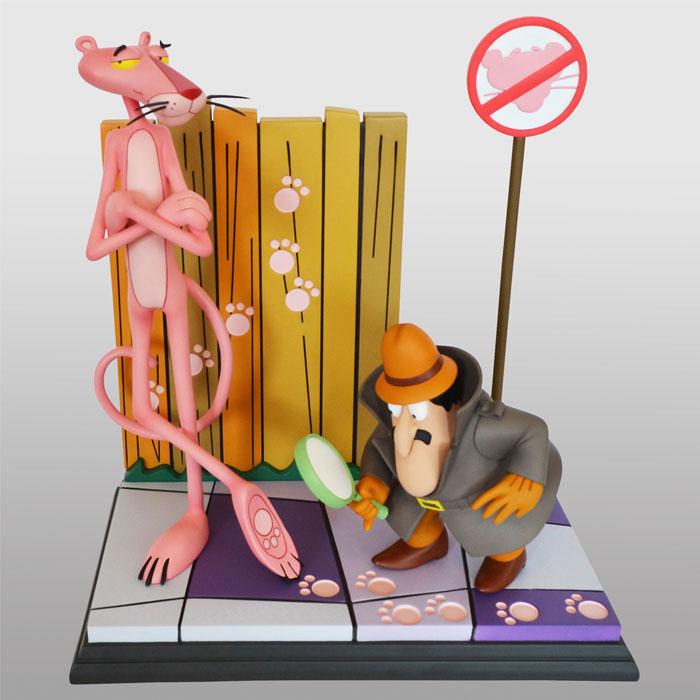 La pantera rosa (película de 1963) Estatua Pink Panther & The Inspector 41 cm Frikytopia
