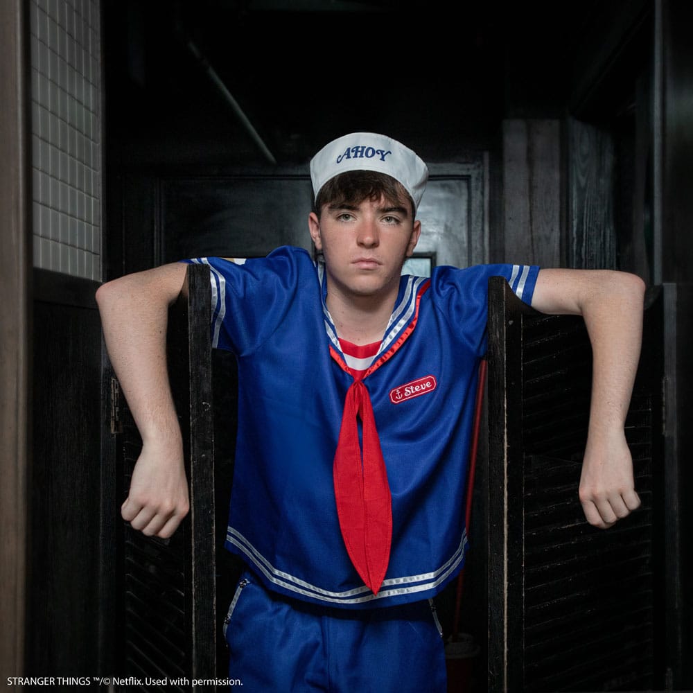 Stranger Things: Scoops Ahoy Steve Costume Talla S/M