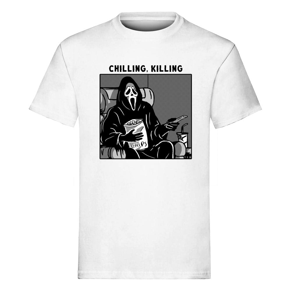 Scream Camiseta Ghost Face Chilling, Killing talla S Frikytopia