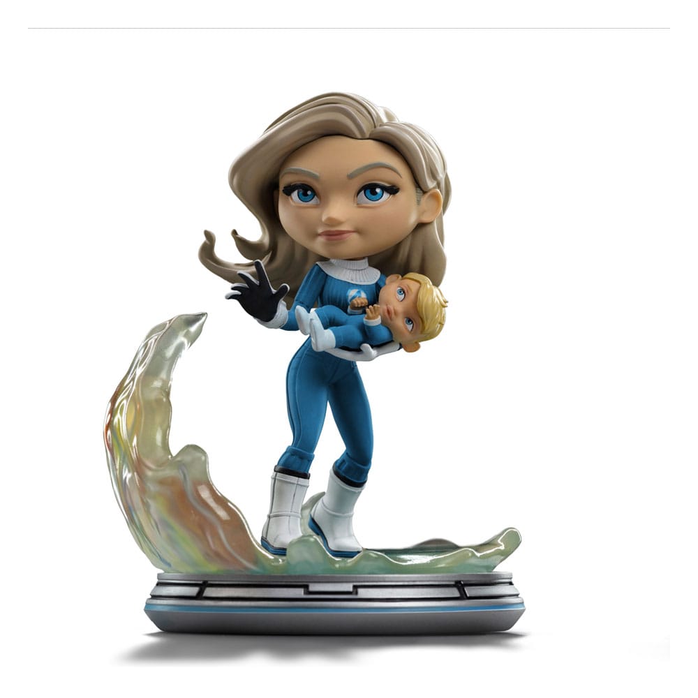 Fantastic Four Minifigura Mini Co. PVC Invisible Woman And Franklin 15 cm