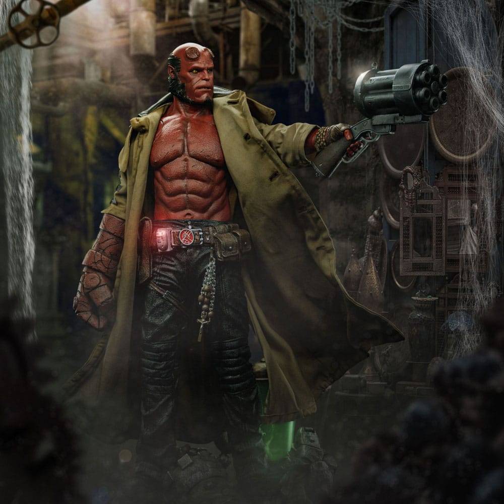 Hellboy Estatua 1/4 Deluxe Art Scale Hellboy 68 cm
