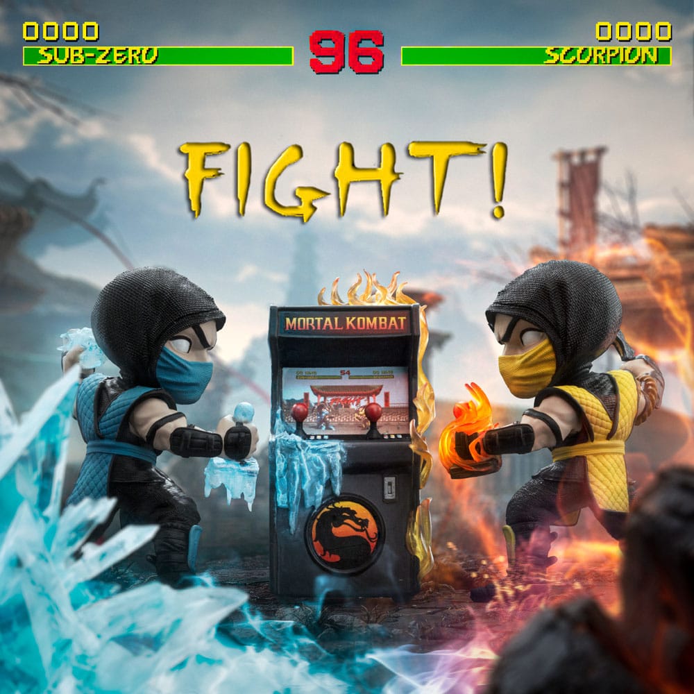 Mortal Kombat Minifiguras Mini Co. PVC Scorpion Vs. Subzero Arcade Set 15 cm