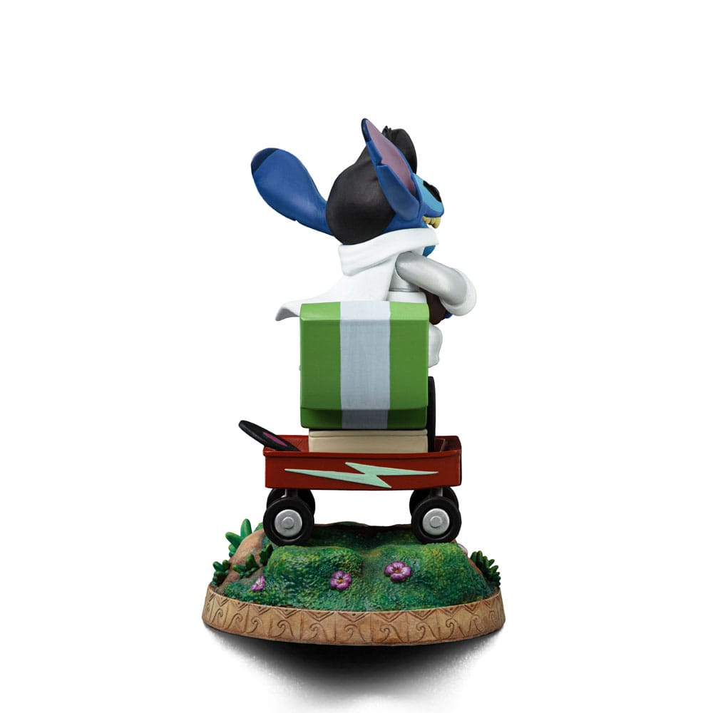 Lilo & Stitch Estatua 1/10 Art Scale Stitch King Of Rock 17 cm