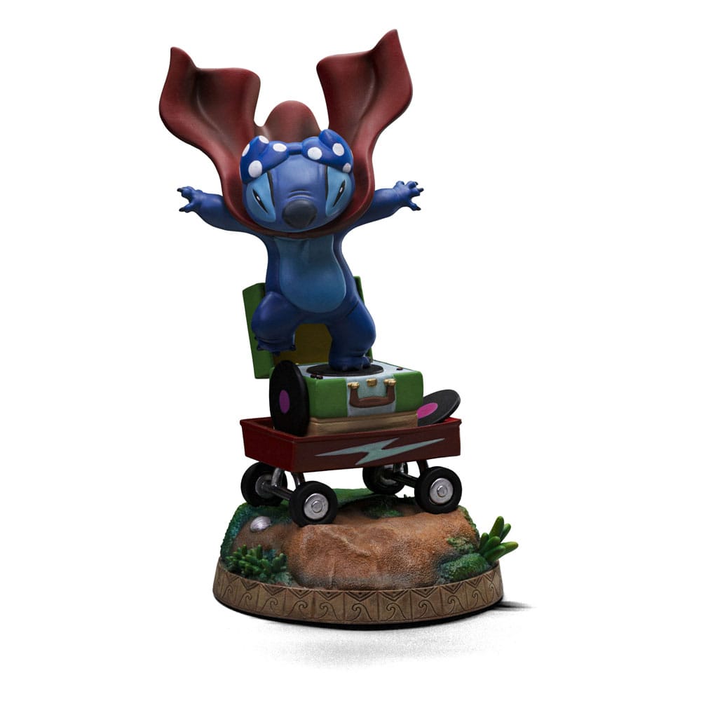 Lilo & Stitch Estatua 1/10 Art Scale Stitch Laundry 19 cm Frikytopia