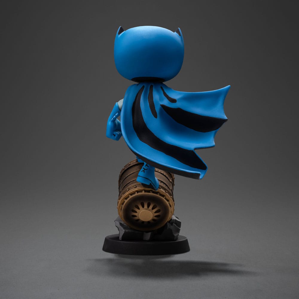 Batman Minifigura Mini Co. PVC Batman On Bat-Signal (Blue Variant) 15 cm