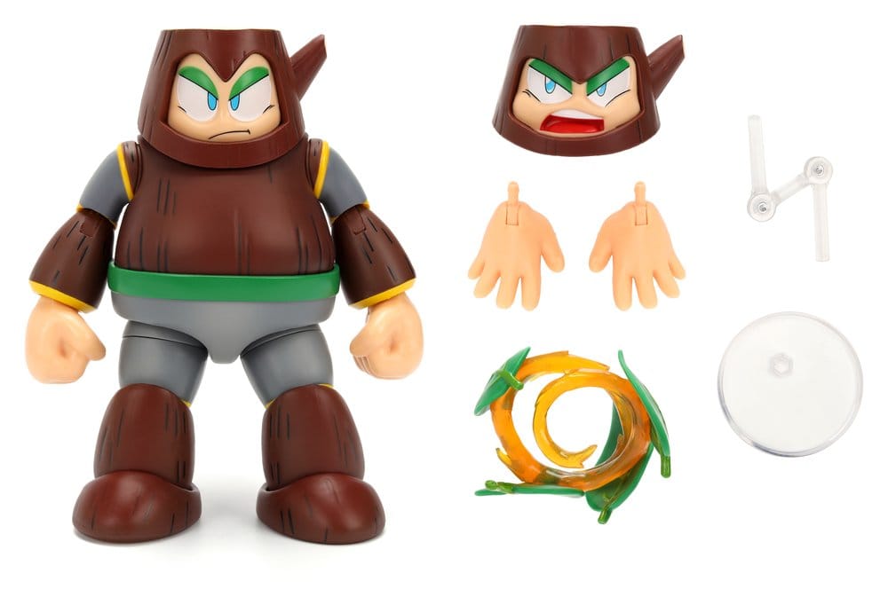 Mega Man Figuras Wood Man 11 cm