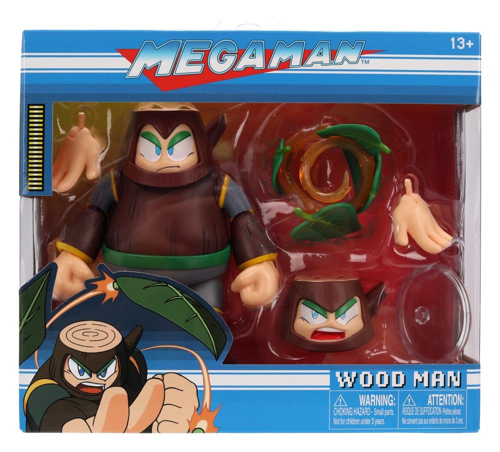 Mega Man Figuras Wood Man 11 cm