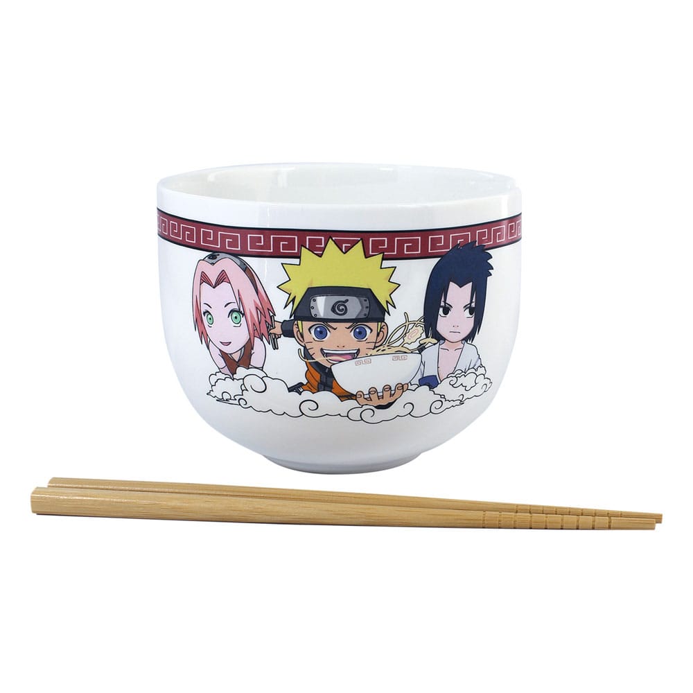 Naruto Shippuden Bol para Ramen con Palillos Team Seven 414 ml Frikytopia