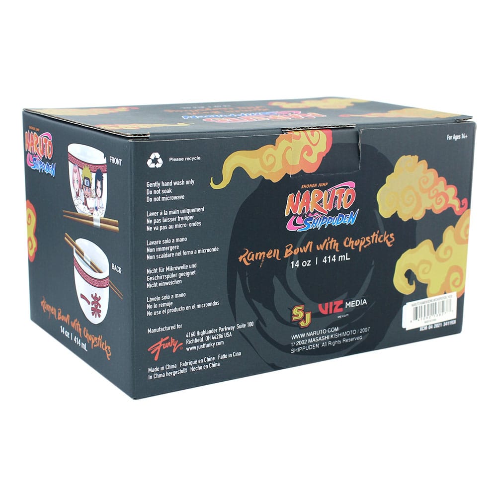 Naruto Shippuden Bol para Ramen con Palillos Team Seven 414 ml