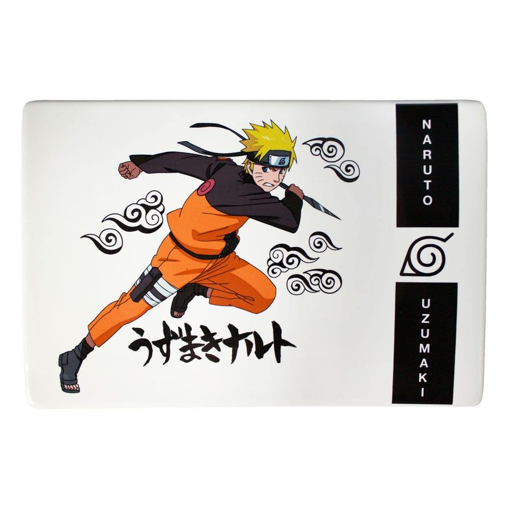 Naruto Shippuden Platos y palillos de sushi de cerámica Naruto Uzumaki Frikytopia