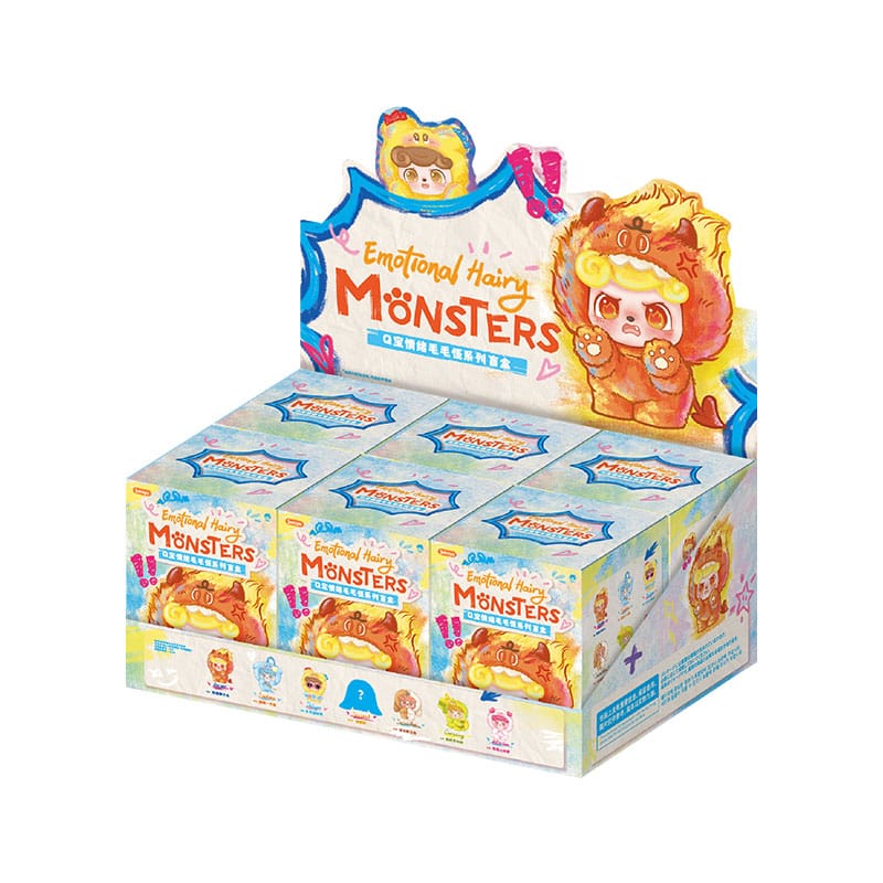 QKid: Emotional Hairy Monsters Series Blind Box Figura 12 - 14 cm Display (6) Frikytopia