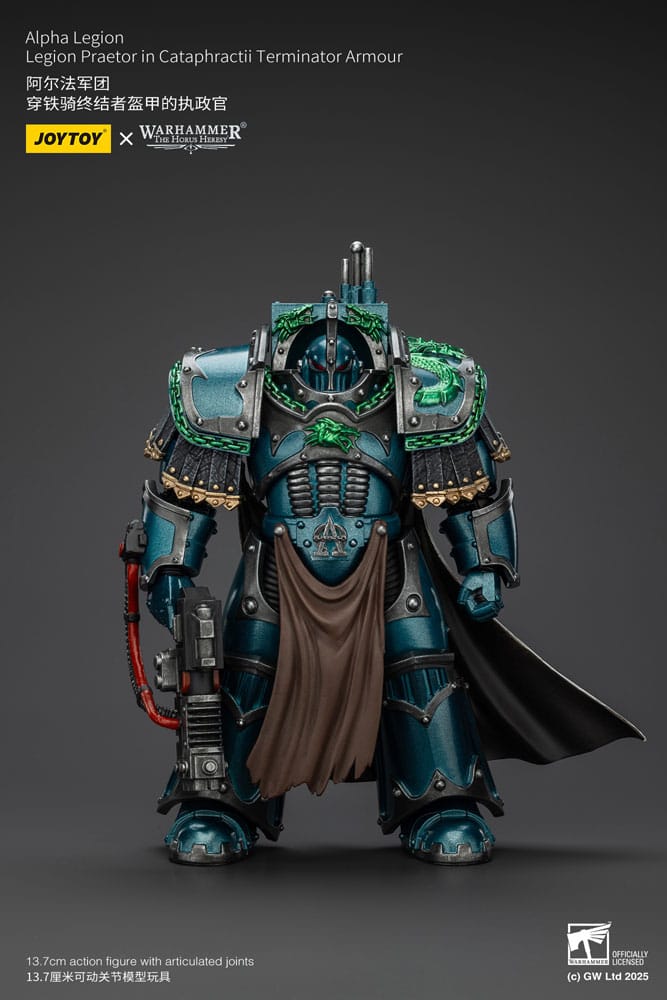 Warhammer The Horus Heresy Figura Alpha Legion Legion Praetor In Cataphractii Terminator Armour 18 cm