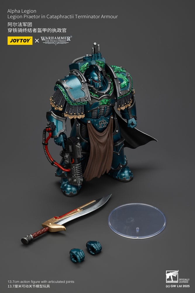 Warhammer The Horus Heresy Figura Alpha Legion Legion Praetor In Cataphractii Terminator Armour 18 cm